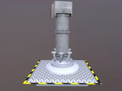 Sci-fi Vessel Low-poly 3D model