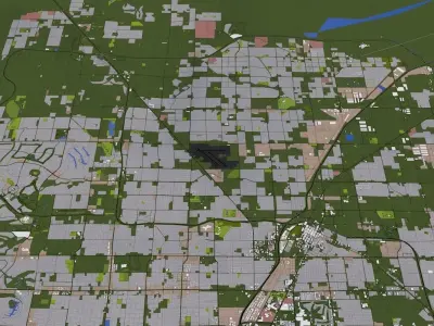 Las Vegas City USA Low-poly 3D model