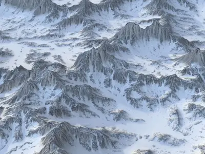 Landscape 84 Low-poly 3D model