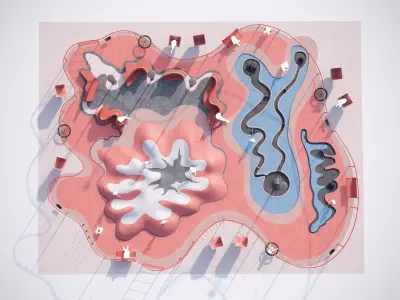 Modern playground 7 3D model