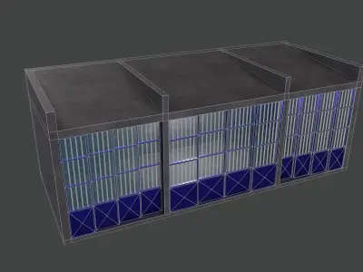 work shop Low-poly 3D model