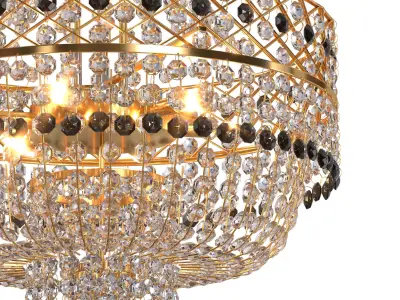 S S Traders Big Size Crystal Chandelier Ceiling Lamp 3D model