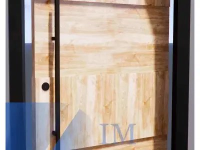 Revit door family  full parametric 3D model