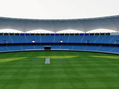 Dubai International Cricket Stadium - UAE 3D model