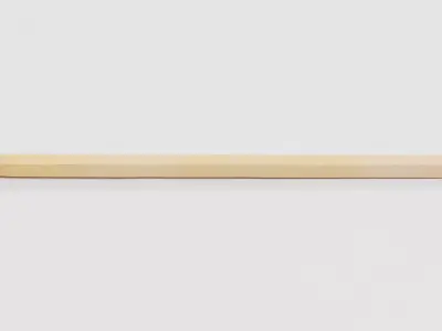 Safety Match V2 - Unburned Long Matchstick with Red Head 3D model