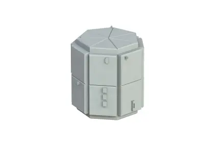 Sci Fi Object No 3336 Low Poly Low-poly 3D model