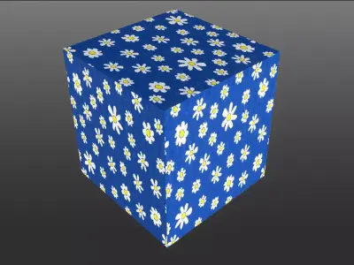 Daisy Pattern Wall 4k Pbr Texture Texture