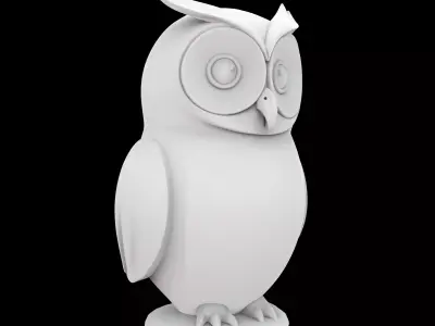 Cute Owl Figurine 3D Print Model 3D print model