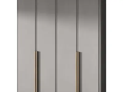 447 cabinet furniture 14 modular wardrobe 2 options 5 colors 3D model