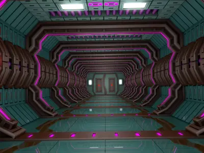 Sci Fi Corridor  3D model