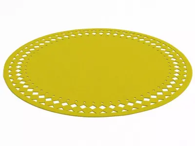Rana placemat with holes in it 3D model