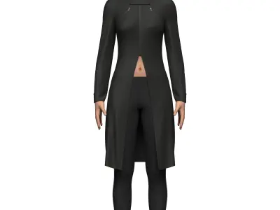 Female Sci-Fi Jacket 3D model