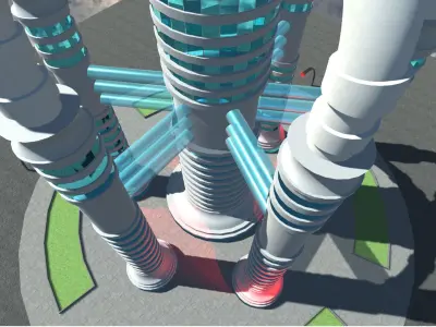 Sci-Fi Building 10 3D model