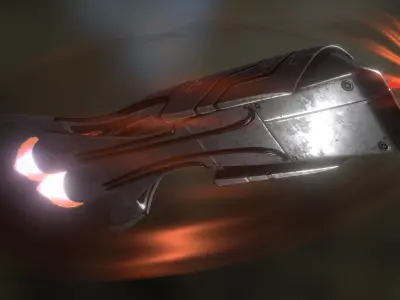 Spaceship - Keeper - Old Version 3D model