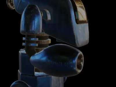 Mech Warrior Low-poly 3D model