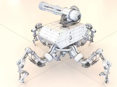 robot spider 3D Model 3D model