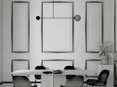 Dining Set 03 3D model