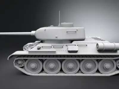 T34 Scale Model 3D print model