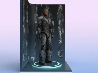 Gaming booth 3D model
