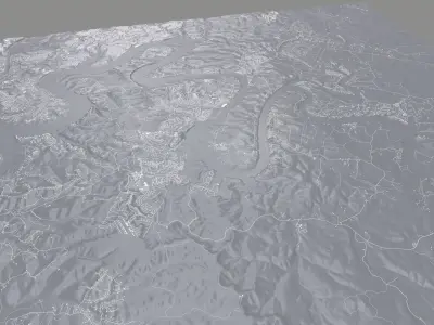 Lake Travis Colorado River Texas USA 3D model