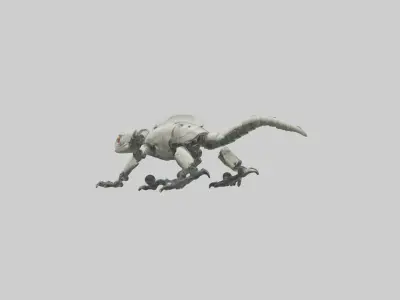 Robot version of a robot lizard model 3D model