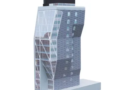 Building 515 W 23rd St New York 3D model