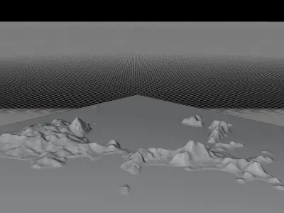 Padar Island full 3d model terrain 3D model