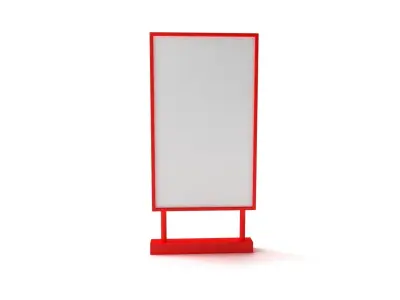 Red Billboard 3D model