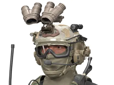 OPS CORE STEP IN PROTECTION GOGGLES Low-poly 3D model