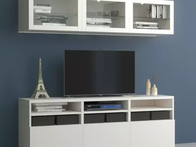 BESTA IKEA TV  Free low-poly 3D model