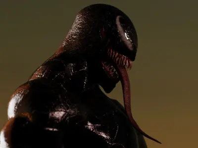  Venom Rigged-Advanced  Low-poly 3D model