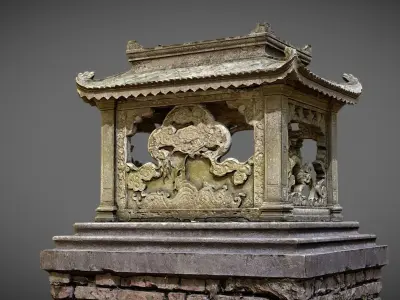 Chinese Funeral Pagodon 3D model