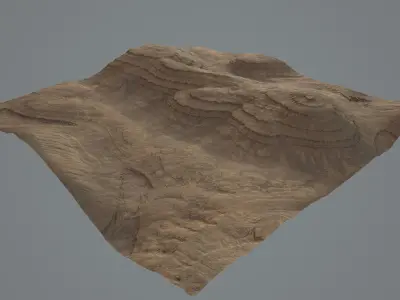 MARS - 2 LANDSCAPE LowPoly Low-poly 3D model