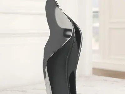 Cheshunt Curve Leaf Sculpture 3D model