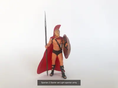 Light spartan army 3D Model Pack