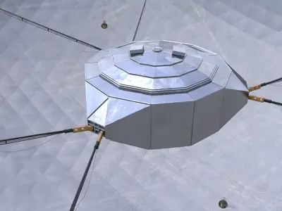 Fast radio telescope 3D model
