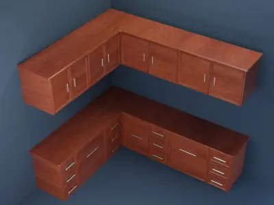 Kitchen Cabinet Free 3D model