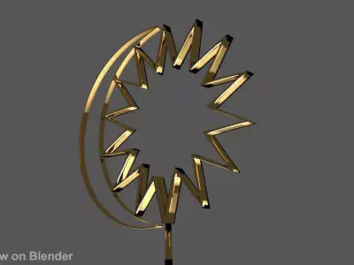 Symbol of Bulan Sabit 3D model