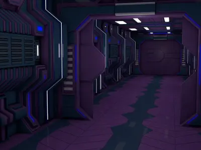 Sci Fi Corridor  3D model