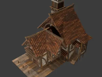 Medieval Exterior Building 3D model