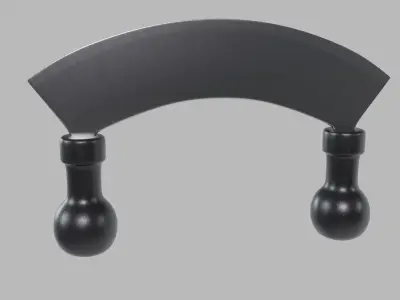 Mincing Knife Low-poly 3D model