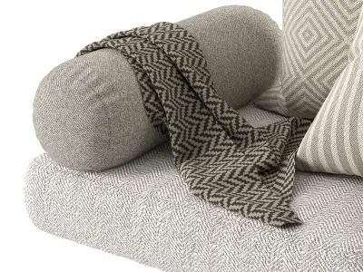 Seat Pillow Set 03 3D model