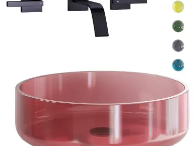 Tolosa washbasin with Berraco mixer 3D model