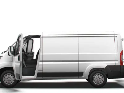 Peugeot Boxer Van L2H1 HQ Interior 2023 3D model