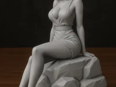 Android 18 Enjoys a Peaceful DBZ 3D print model