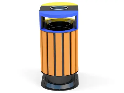 Trash Can Outdoor 06 3D model