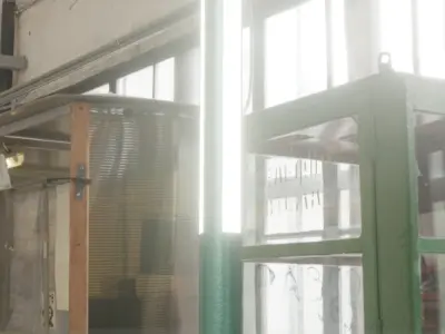 Low-Poly Moss Green Light Column 23 - Street Light Set-9 Low-poly 3D model