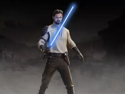 Kyle Katarn Low-poly 3D model