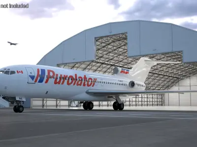  Boeing 727-100 Purolator Rigged 