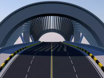 Roadway Bridge 3D model